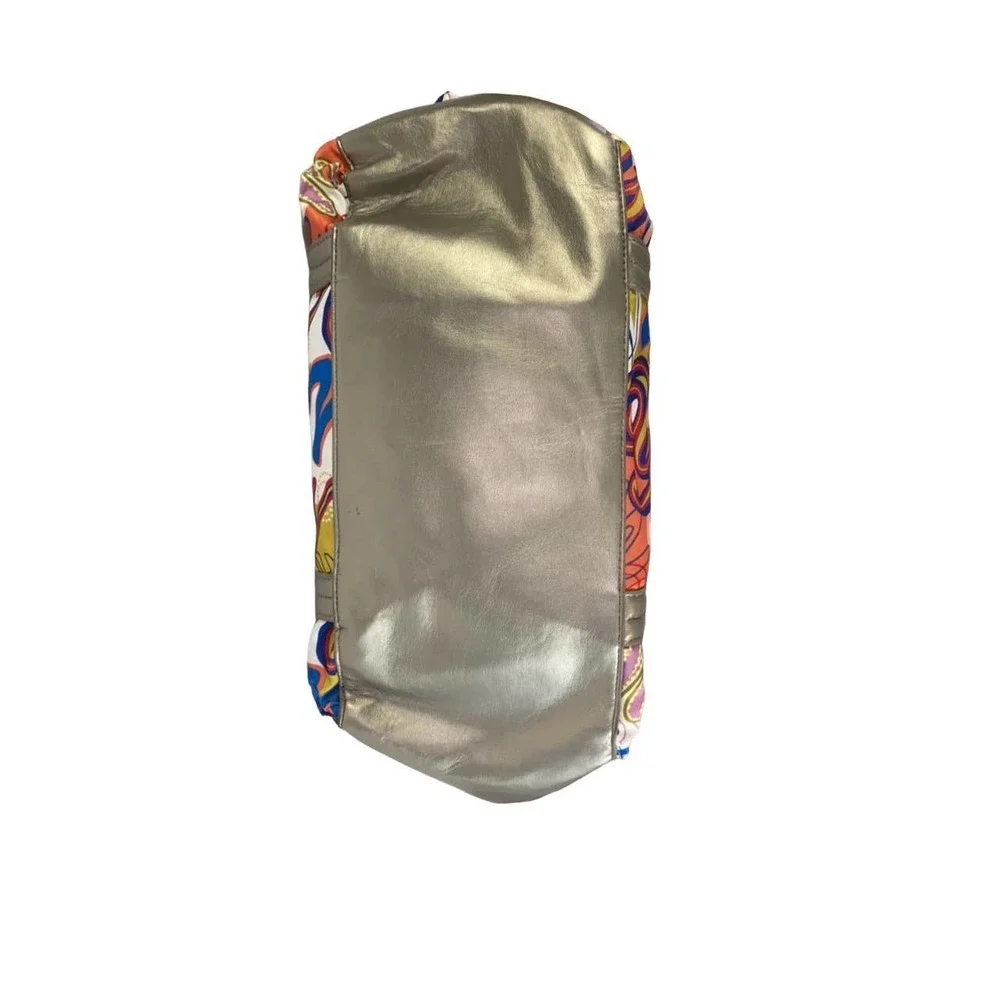 NY&C Metallic Graffiti Print Tote Bag Multicolor Shoulder Purse